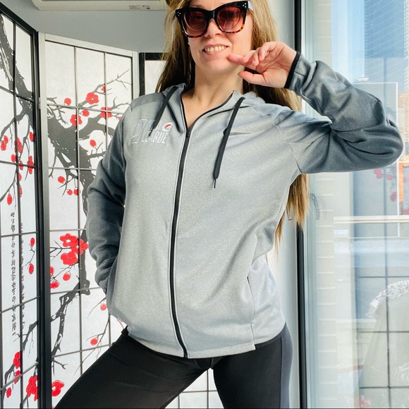 Nike NBA League Nike Hood Ribbed Textured Fleeced Jacket - Picture 13 of 17